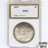1879 Morgan Silver Dollar PCI MS65