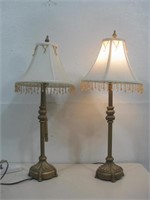 Two 27" Table Lamps See Info