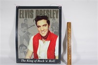Metal Elvis Presley wall hang