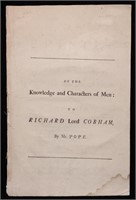 Pope.  An Epistle to… Cobham, 1733