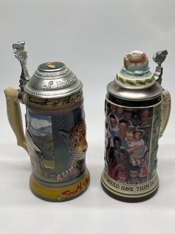 Budweiser Animals of The Seven Beer Stein and Do