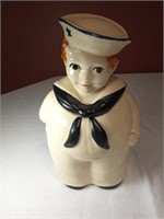 11" Shawnee Pottery Sailor Boy Cookie Jar