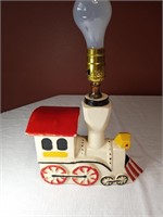 9"x11" Shawnee Pottery Rare Train Lamp
