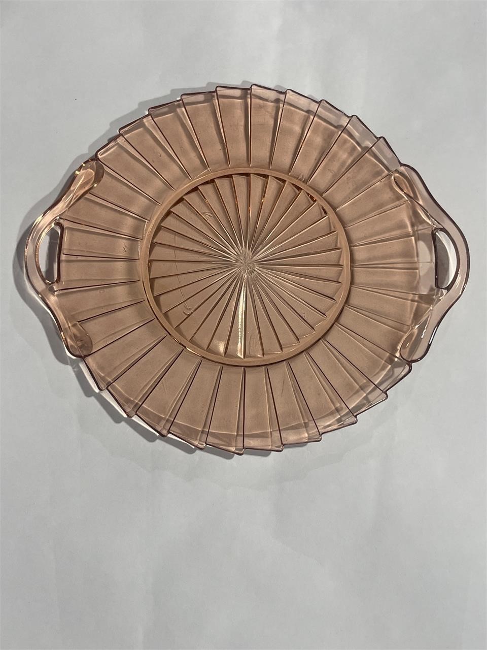 Pink Pinwheel plate