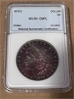 1879 S Morgan Silver Dollar DMPL NNC 66+