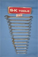 SK USA "Lectrolite" 13-pc comb wrench set