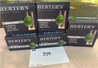 5 Boxes Herter's 12 gauge dove & quail,125 rounds