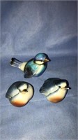 Goebel porcelain bluebird and two other porcelain