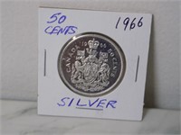 Canada 1966 Silver 50c Coin
