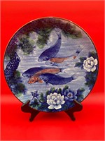 Arita Seishu Japanese Carp Plate