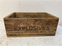 Vintage gold medal explosives crate