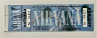 Nirvana Ticket Stub from Spain - Stamped