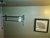 14' X 14" Picture, Towel Rack And Mirror