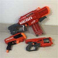 3- Nerf Mega Guns
