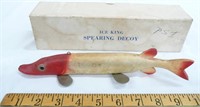 Red & White Spearing Decoy, Ice King