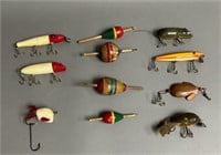 Collection of Lures and Vintage Bobbers