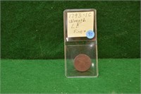 1793 Large Cent, Wreath, Lettered Edge, F+