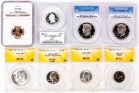 Coin Assorted Certified U.S. Coinage 8 Coins