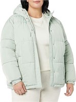 WomensSherpa Lined Hooded Puffer Jacket (S)