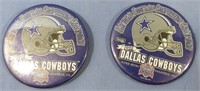 2) 1992 DALLAS COWBOY NFC CHAMPIONS BUTTON PINS