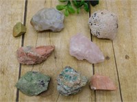 MIXED ROUGH LOT ROCK STONE LAPIDARY SPECIMEN