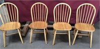 Set of Four Maple Chairs