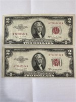 2 1953B $2 Notes