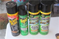 Lot of four and six sprays