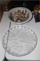 Serving bowl and platter