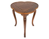 Baker Inlaid Cloverleaf Table