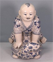 Porcelain Figure of Boy on Tortoise