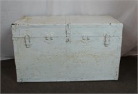 Plywood painted trunk / chest with tray