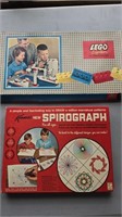 Lego System by Samsonite and Kenner's Spirograph