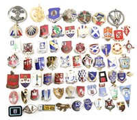 US MILITARY DUI ENAMEL CREST PINS LOT