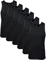 New Gildan Mens A-Shirts 6pk black