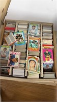 Box Lot of Vintage Football/Baseball Cards