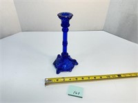 Blue Glass Candle Stick