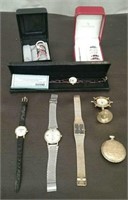Box-Watch Face Ring Sets & 6 Watches