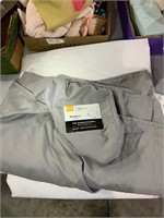 queen size gray bedskirt
