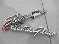 Pair of Early Electra Glide Badges (2)