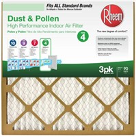 16 in. X 25 in. X 1 in. Pleated Air Filter 3-Pack