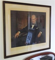 Framed Winston Churchill Print “We are all