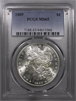 1889-P Morgan Dollar PCGS MS65