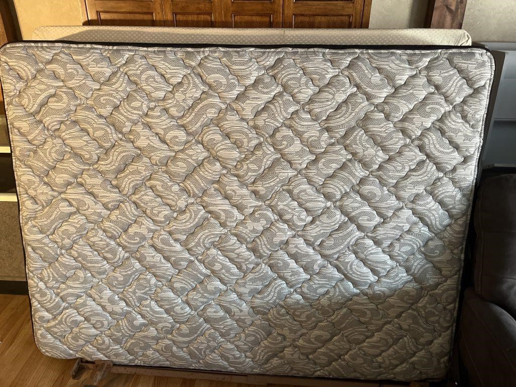 Queen Size Mattress with Foundation and Frame