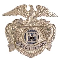 Vintage 1970s Walt Disney World Hat Security Badge