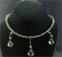 Natural Gemstone Wire Necklace
