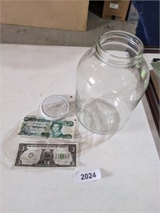 Foreign Money, Glass Jar