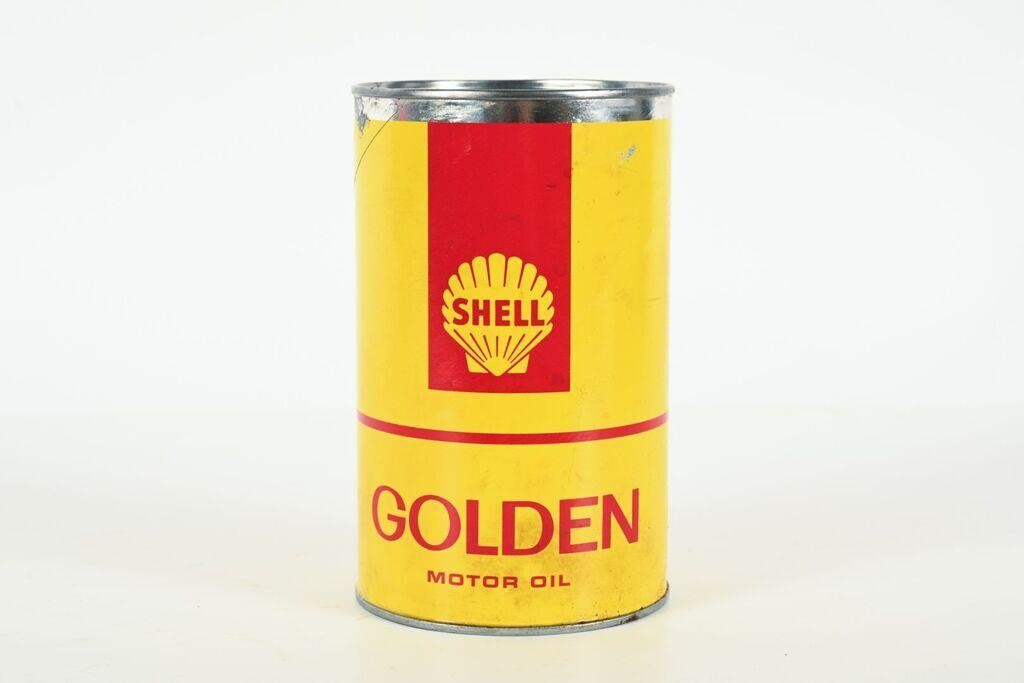 SHELL GOLDEN MOTOR OIL IMP QT CAN