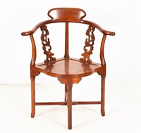 Furniture Vintage / Antique Rosewood Corner Chair