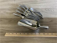 (6) Stainless Ice Scoops